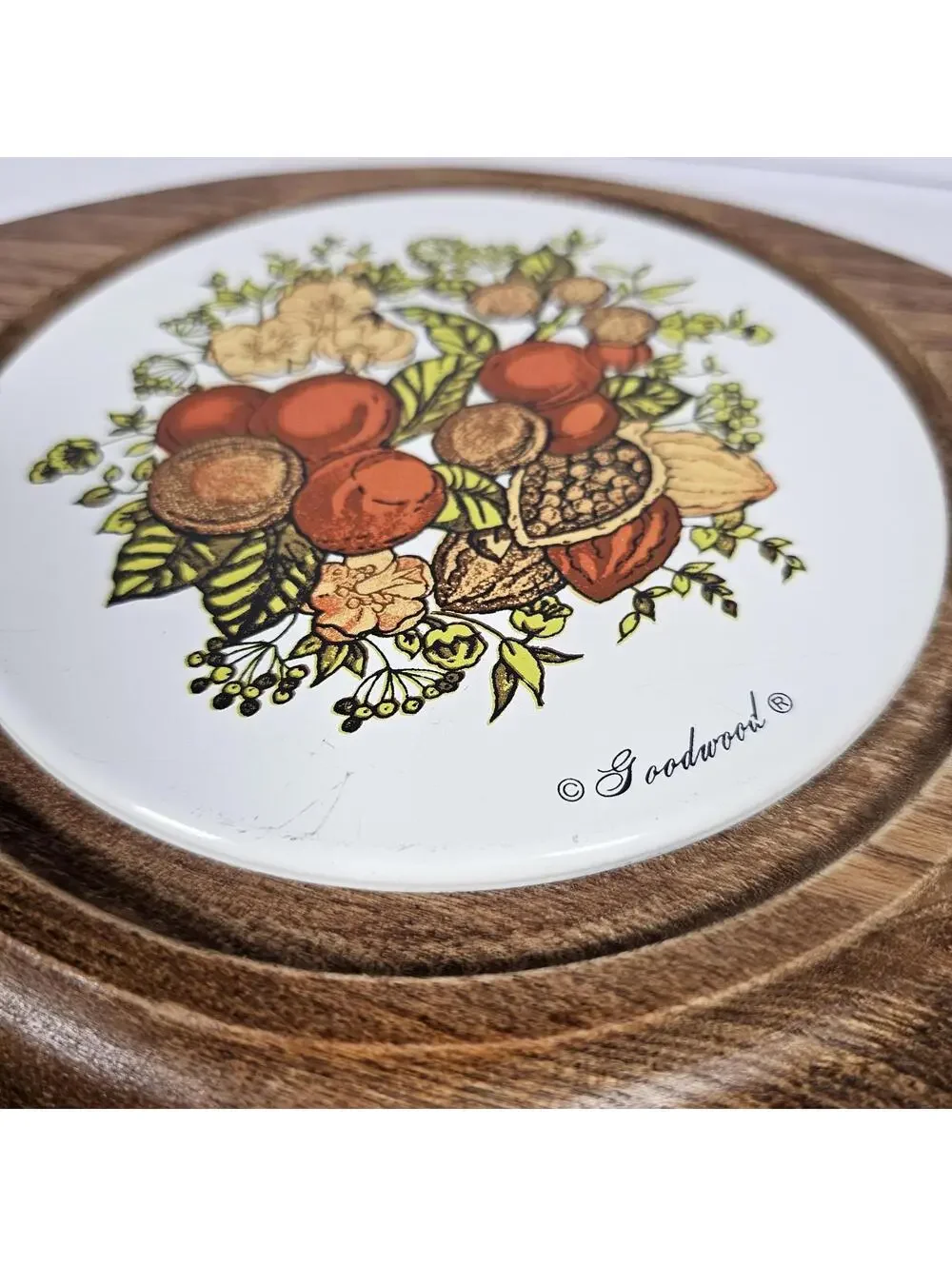 Vintage Goodwood Corningware Spice Of Life Charcuterie Trivet Wall Hanging Japan